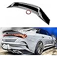 WheelX Rear Trunk Spoiler Compatible with 2021-2024 KIA K5 LX LXS GT EX, R Style Duckbill Spoiler Fits for 21-24, Exterior High Kick Tail Deck Lid Wing Lip (Glossy Black)