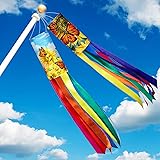 2 Pieces Windsock Flag 40 Inch Sunflower Butterfly