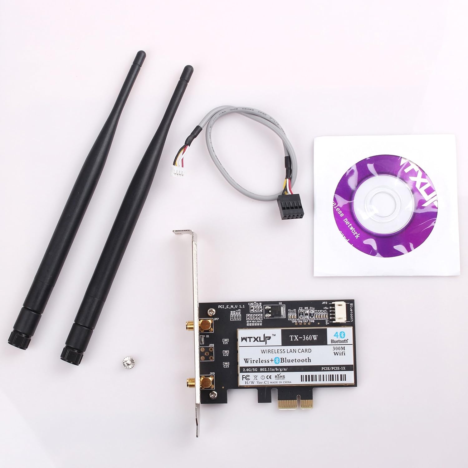 Atheros Ar5b22 300m Wireless Wifi Bluetooth 4.0 Pcie Card Desktop