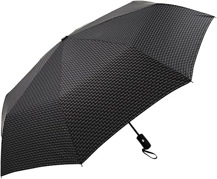 Amazon C Mon Plaid Self Opening傘ギフトボックス梱包傘 ブラック Cmon ゴルフ傘