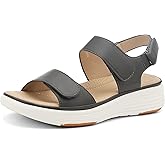 UBFEN Womens Platform Sandals Wedge Walking Comfortable Casual Adjustable Strap Lightweight Open Toe