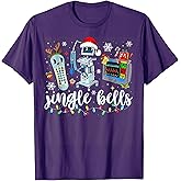 Funny Jingle Bells Telemetry Nurse Christmas Tech Nursing T-Shirt