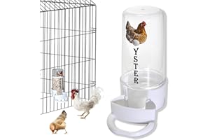 JIUSAIRUI 15 Oz Oyster Shell Chicken Feeder: Oyster Shell Feeder for Chickens - Must-Have Chicken Coop Accessories