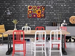 Wieco Art Squares with Concentric Circles Large