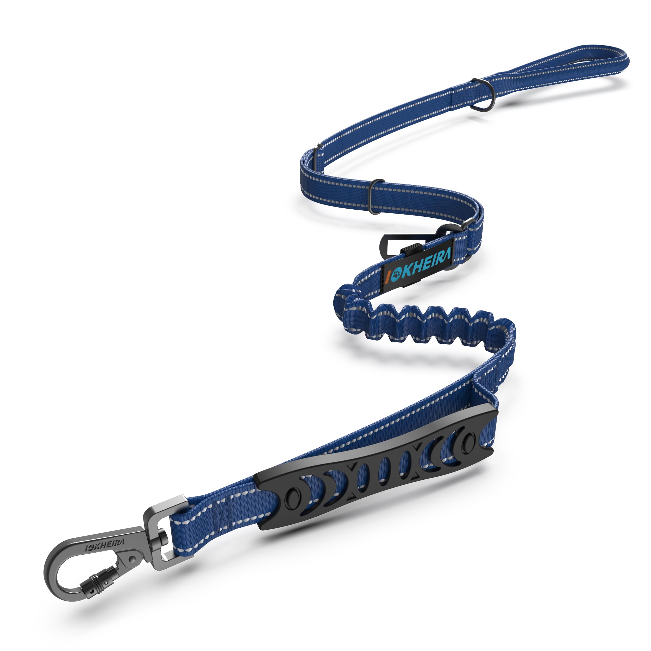 IOKHEIRA Bungee Dog Leads (Blue)