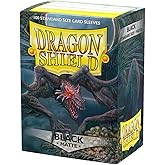 Dragon Shield | Standard Size Card Matte Sleeves | 100 CT - Smooth &amp; Tough Premium TCG Sleeves | Compatible with Pokemon, Flesh &amp; Blood, One Piece &amp; Magic the Gathering | Black