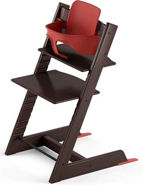 Amazon Stokke ストッケ トリップトラップ チェアセット チェア ウォールナットブラウン ベビーセット ウォームレッド 2個口 ハイチェア ベビー マタニティ 通販