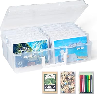 Lifewit Photo Storage Box 4x6 Case 14 Inner Boxes 80-100 Photos
