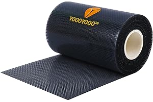 YOOOYOOO Window Screen Repair Kit, Gray XL(15FT), 3-Layer Strong Adhesive & Waterproof Tape Fiberglass Covering mesh, Repair for Window Screen and Screen Door tears Holes (4inch*15Feet Black)