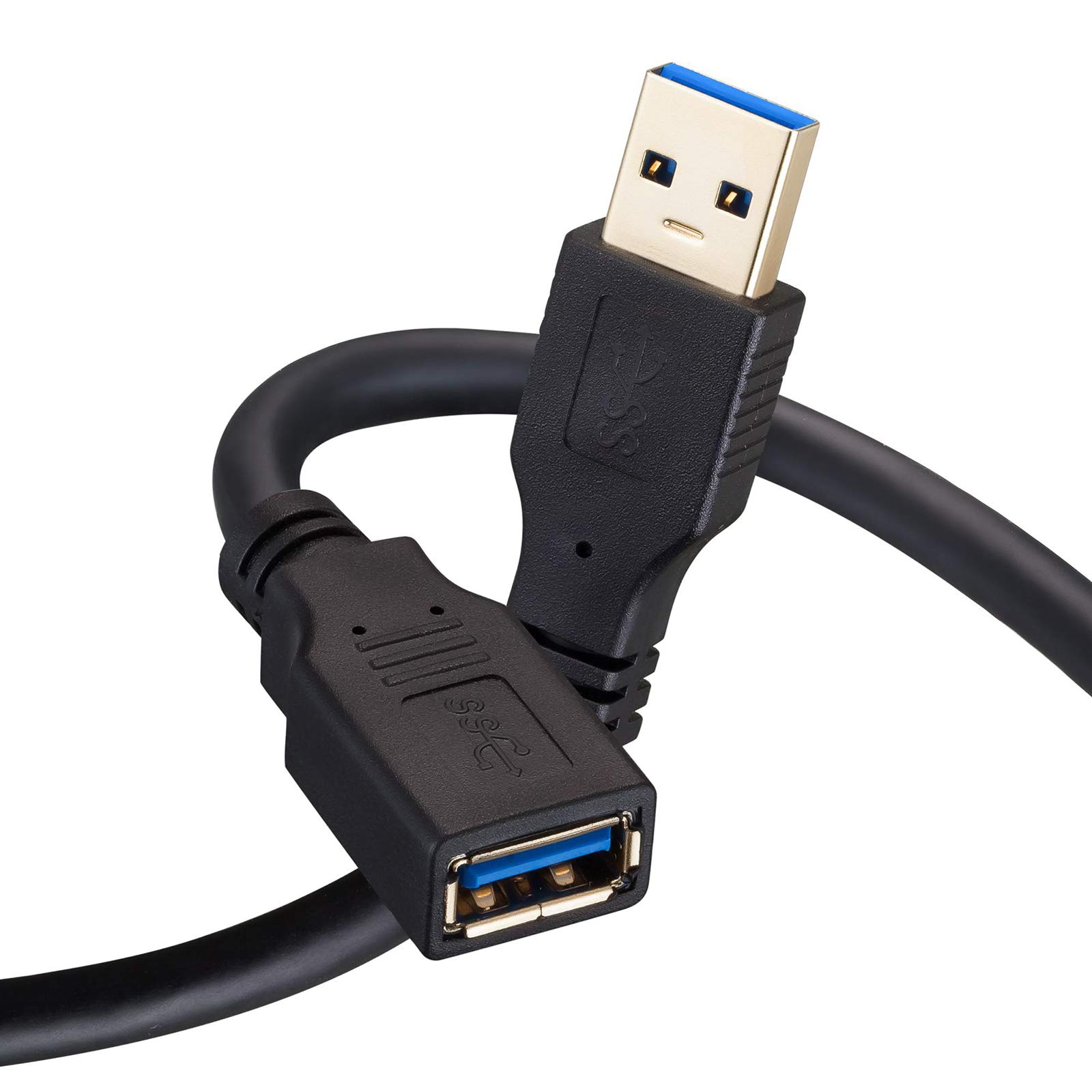 Nanxudyj USB Extension Cable 5M Usb 3.0 Extender Type A Male to Female Data Transfer Cord 5Gbps for Playstation, Xbox, Oculus VR, USB Flash Drive, Card Reader, Hard Drive, Keyboard, Printer