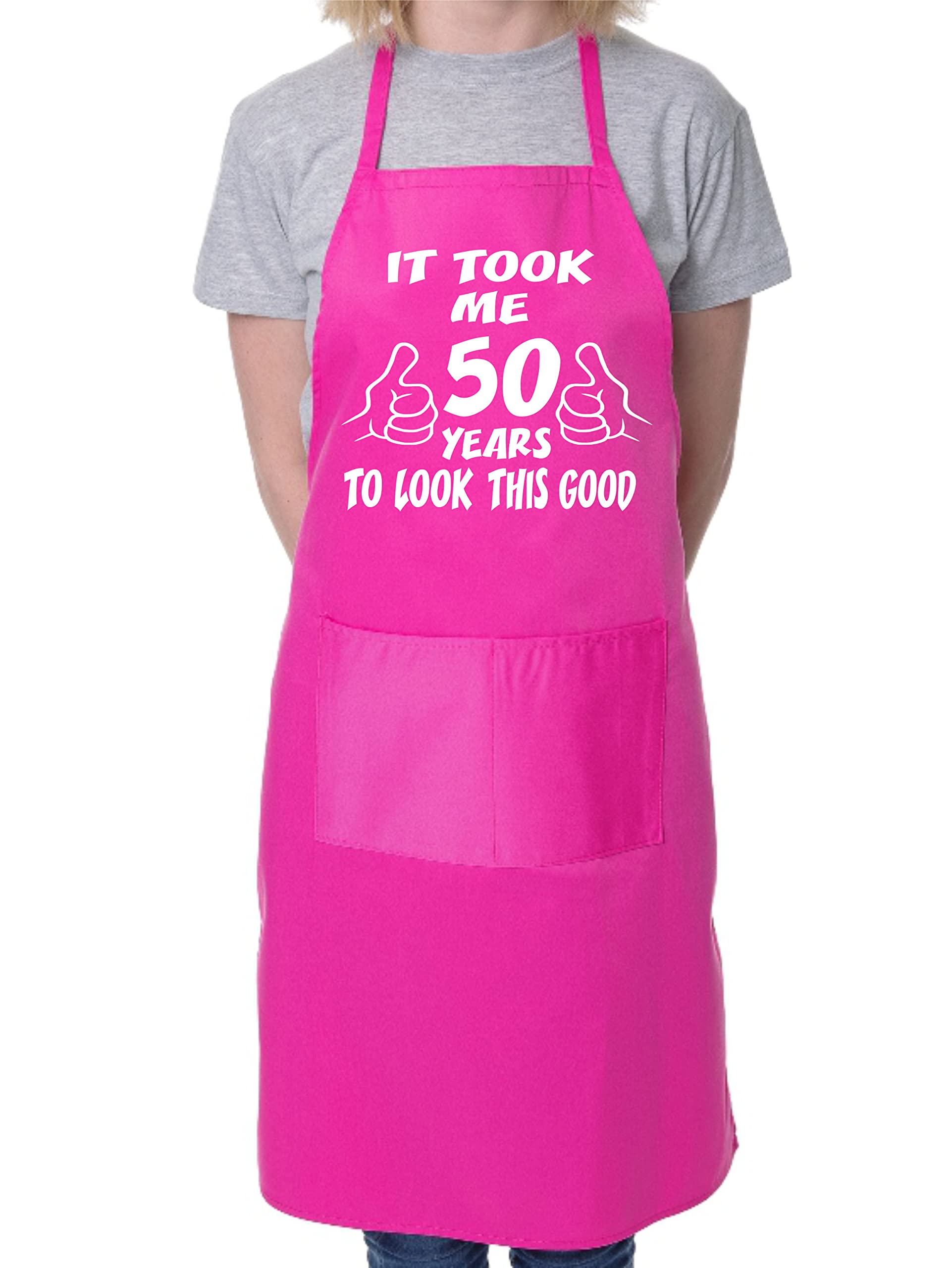 Print4U 50th Birthday It Took 50 Years BBQ Cooking Funny Novelty Apron Pink