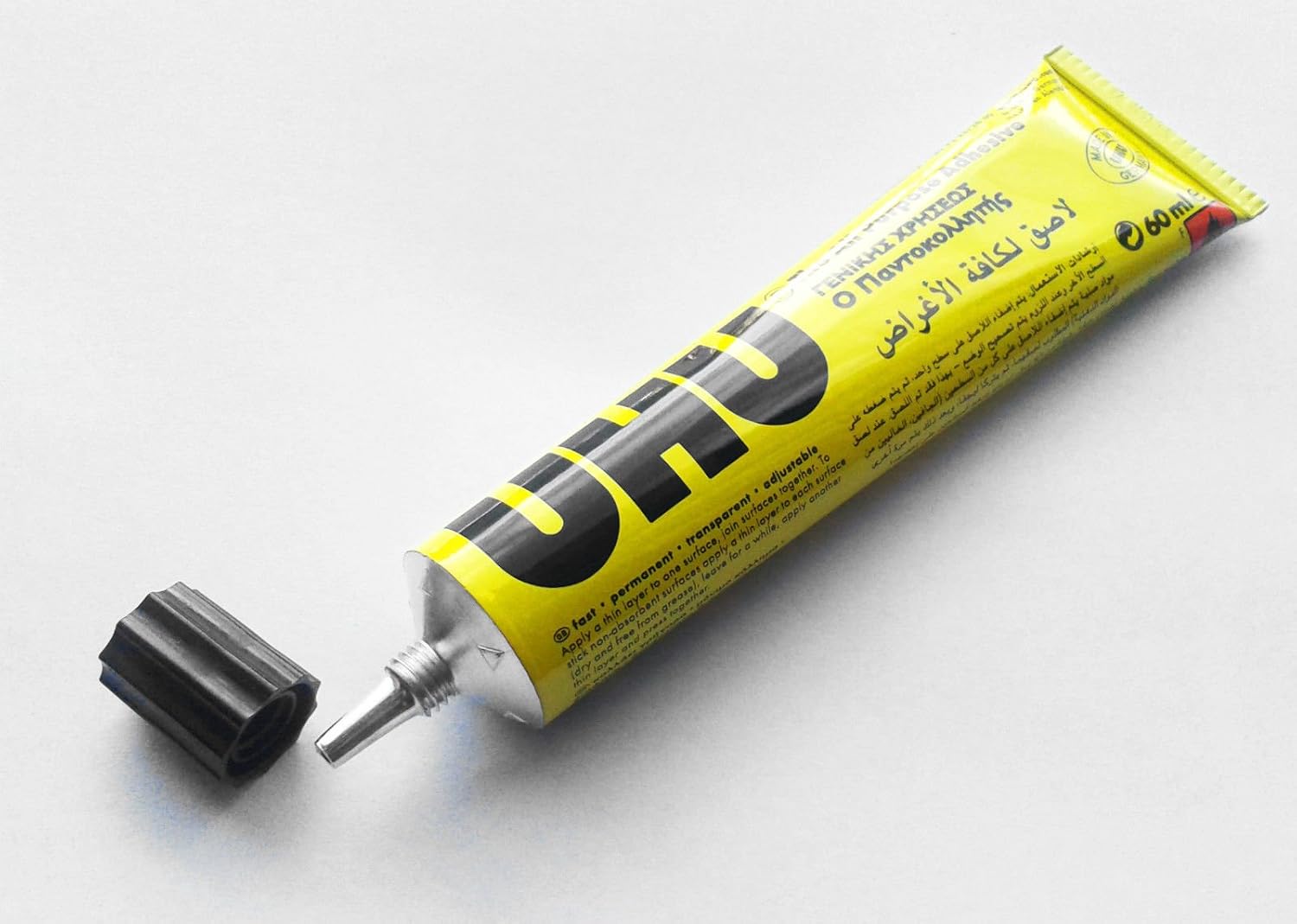 UHU All Purpose Adhesive Power transparent, power adhesive with exceptional bonding strength, tubee 33ml folding box - Image 4