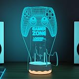 CoolGift Mart LED Headset Controller Stand 16 Colors 3D Gamepad Holder USB AAA view 4