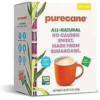 Purecane, Travel Packets, Sugar Substitute, 400 Count, Made from All-Natural Sugar Cane, Diabetic Friendly, Keto Diet Friendl