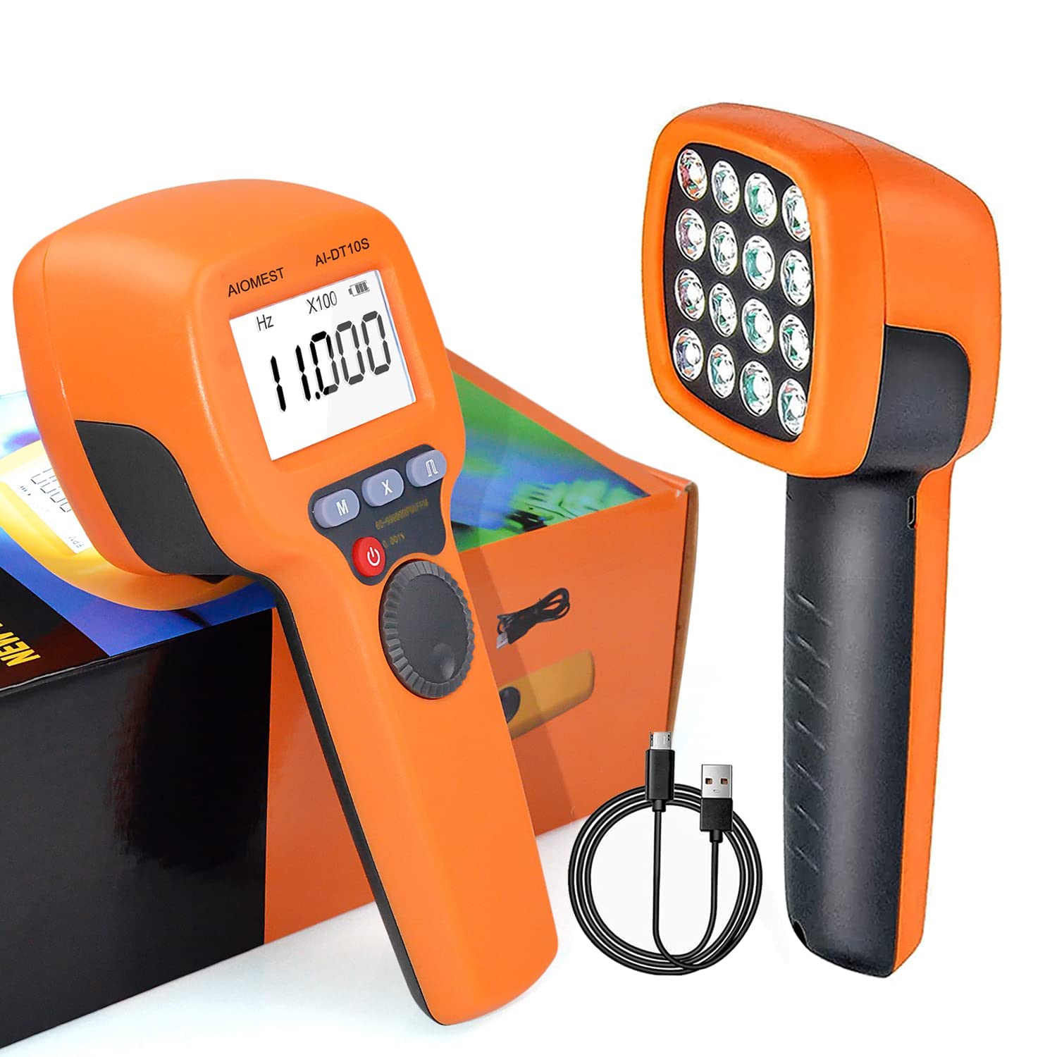 Mua AIOMEST Digital LED Strobe Speedometer Measurement 60 ~ 99.999 RPM ...