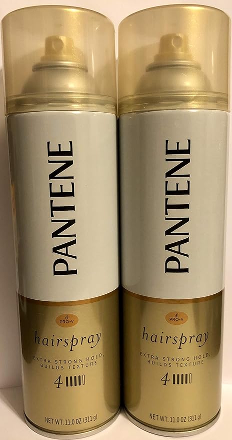 Amazon Com Pantene Pro V Hair Spray Style Series Extra Strong Hold 4 Net Wt 11 Oz 311 G Per Can Pack Of 2 Cans Beauty