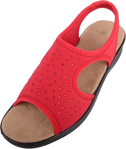 amazon ladies sandals wide fit