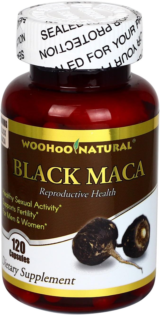 Woohoo Natural WooHoo Natural Peruvian Black Maca 1500mg - 120 Caps (1)