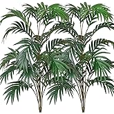 DVGUN 2 Pack Artificial Palm Plants Leaves Faux Fake Tropical Large Palm Tree Imitation Leaf