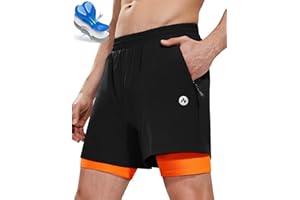 Nepest Men’s 4D Padded Mountain Bike Shorts MTB Cycling Biking Bicycle Riding Shorts with Zipper Pockets