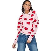 Forever 21 Womens All Over Intarsia Crew Neck Sweater