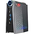 ACEMAGICIAN S3A Light Gaming Mini PC 32GB DDR4 1TB SSD, AMD Ryzen 7 5700U Mini Computers RGB Lights, Office Desktop Computer WiFi6, BT5.2, Dual Channel, 4K Dual Display, Preinstalled Win11Pro