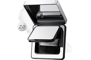 CARSLAN 2.0 Black Magnet Soft Focus Powder, Waterproof Translucent Pressed Setting Powder, 24H Longlasting Talc-Free Face Powder, Oil Control Compact Makeup,02 Translucent For Oily Skin, 0.28Oz