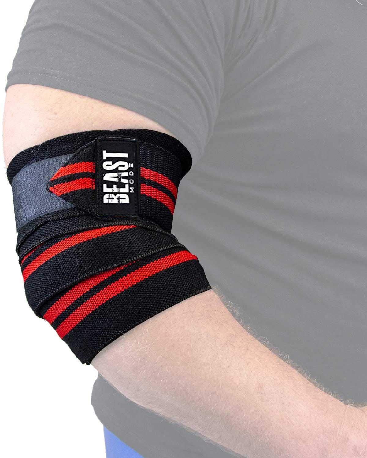GymWar Fitness Professional Wrist Elbow Knee Wraps Elastic Straps