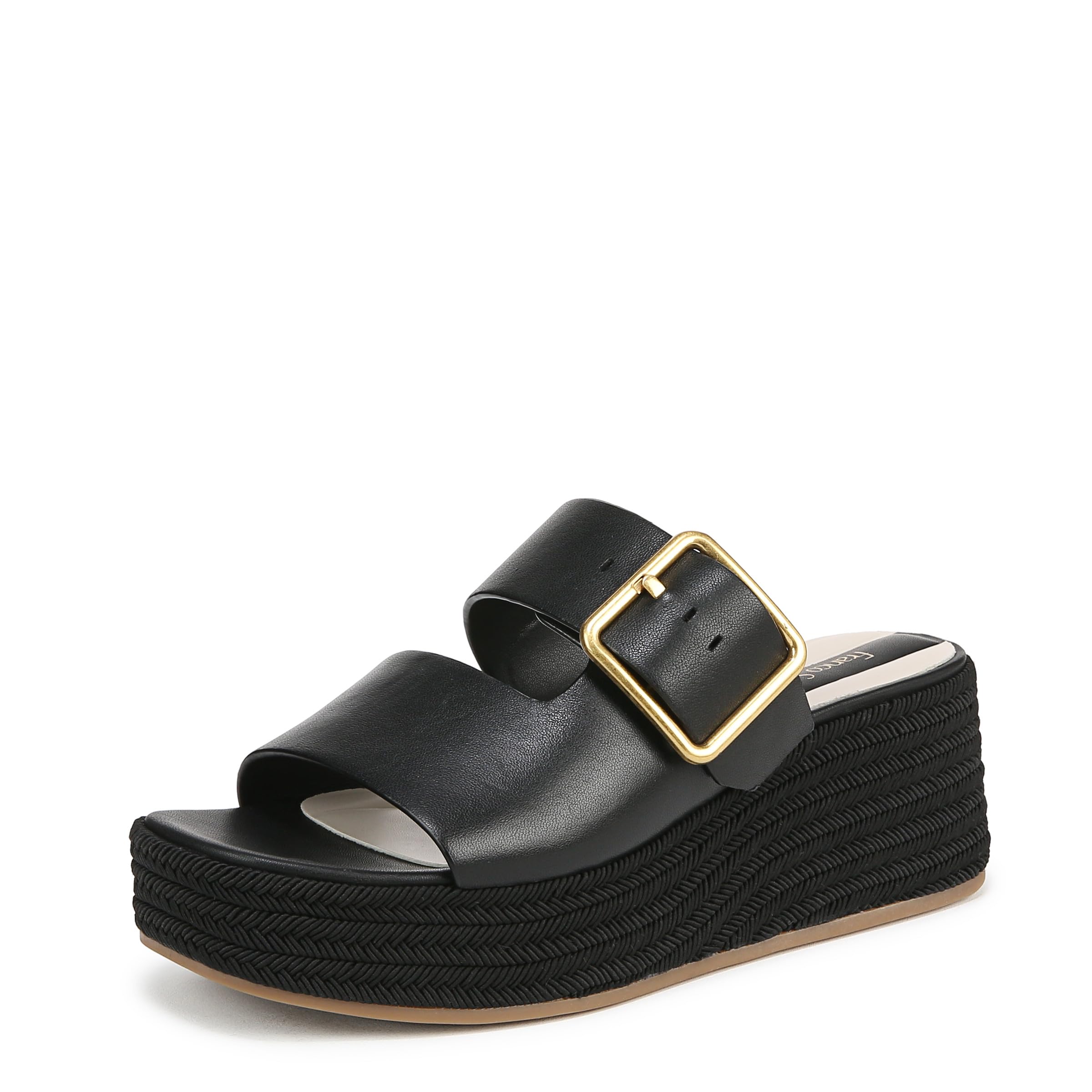 Franco Sarto Womens Taziana Slide Sandal Black 8.5 M