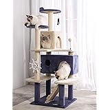 Cat Tree Cat Tower Cat Condo Sisal Scratching Posts with Jump Platform and Cat Ring Cat Furniture Activity Center Kitten Play