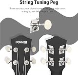 Donner Soprano Ukulele DMU-01 21 In Matte Macaron Bundle Kit Beginners view 5
