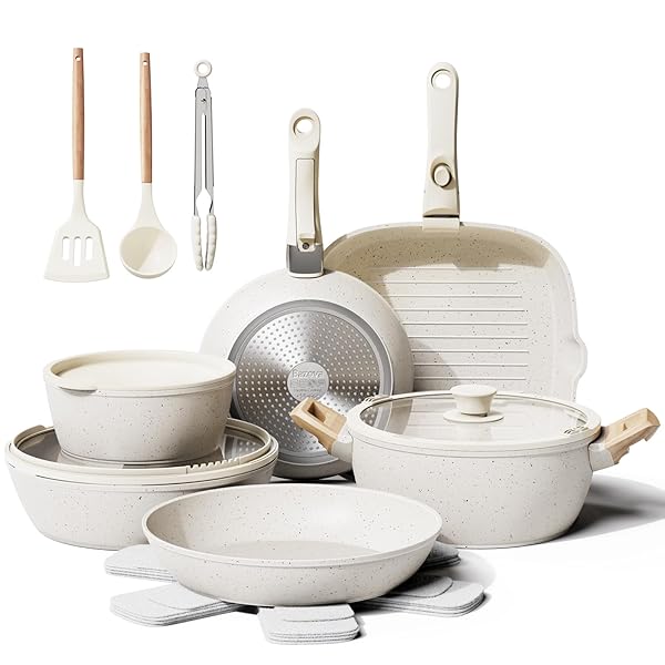BAZOVA 19 PCS POTS AND PANS SET NON...