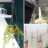 Esteopt Screw-in Hooks Q-Hanger Hooks 8pcs Silver for Outdoor Lights Plants view 7