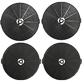 4 Set CFK1-TM Carbon Charcoal Filter Compatible with Cosmo Range Hoods UMC30, UC30, UMC36, UC36, Also Fit Tieasy USGDCF-G, JOEAONZ YYCF02 & FIREGAS CC170 Models