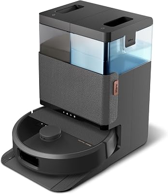 Roomba Plus 505 Combo Robot + AutoWash Dock Saugroboter mit Wischfunktion - Multifunktinales Dock - Clearview Pro LiDAR - 7000Pa - DualClean Wischpads mit PerfectEdge - SmartScrub - Schwarz