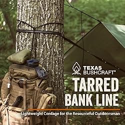 Texas Bushcraft Tarred Bank Line Twine - #36 Black