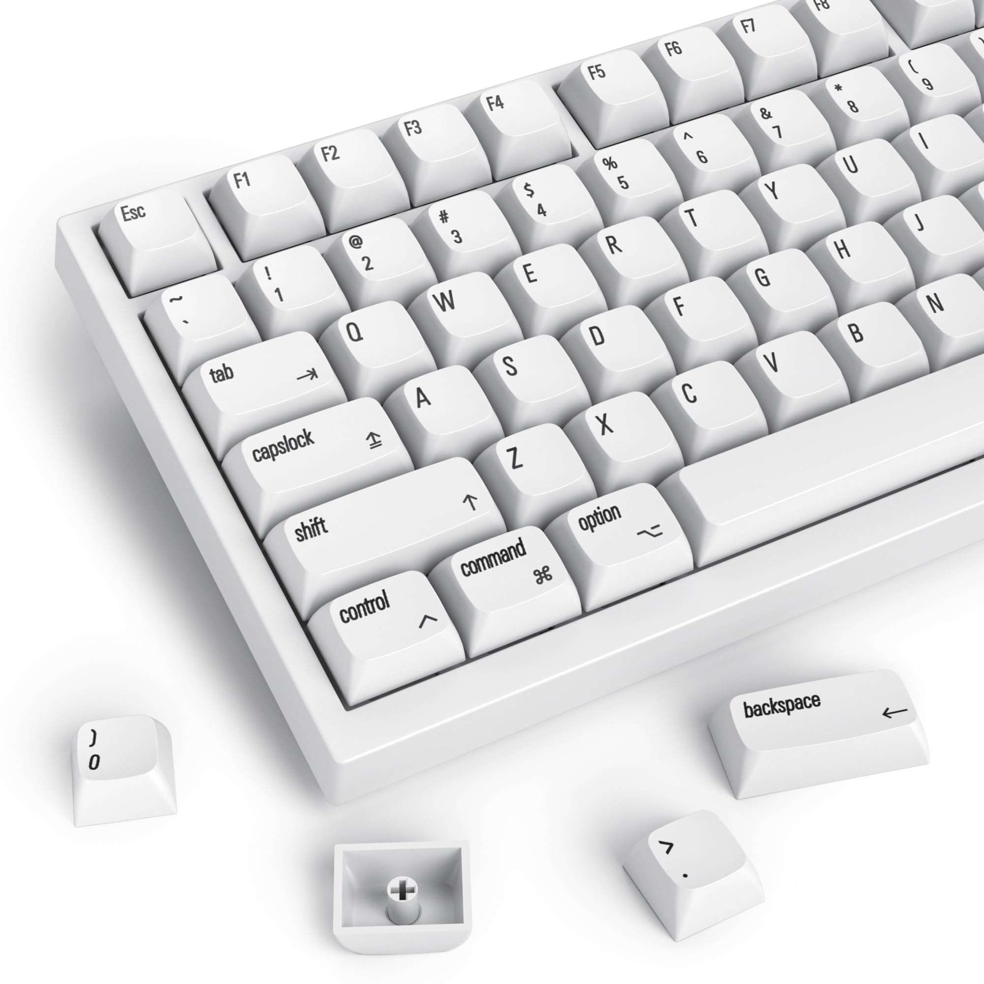 Mua 128 Keys PBT Keycaps XDA Profile Keycaps Set Minimalist White Mac ...