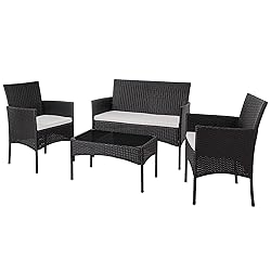 Shintenchi 4 Piece Outdoor Patio Furniture