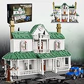 Halloween Haunted House Building Kit, 1058 Pcs Hershel’s Farmhouse with Truck Tree from Horror Movies, Mansion Building Block