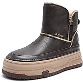 BCALLX Women's Warm Snow Boots Cold Weather Winter Boots Fur Lined Comfortable Lightweight