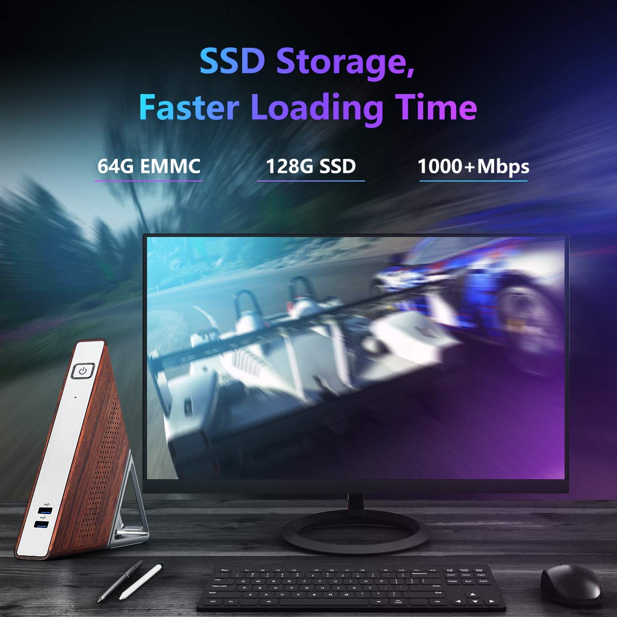 Portable Desktop Mini Computer Mua Mini PC, Portable Windows 10 Pro Desktop Mini Computer, Intel ...