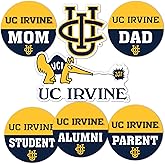 Desert Cactus University of California Irvine Sticker Anteaters UCI Eaters Vinyl Decals Laptop Water Bottle Car Scrapbook (Round Family)