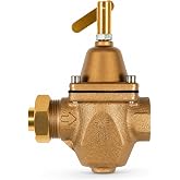 DearChan 1/2" Boiler Feed Water Pressure Regulator for Watts S1156F | For hydronic heating boilers. Replace 1156F/B1156F. 1/2" union inlet x NPT outlet. 10-25 PSI. Bronze. High-capacity design.