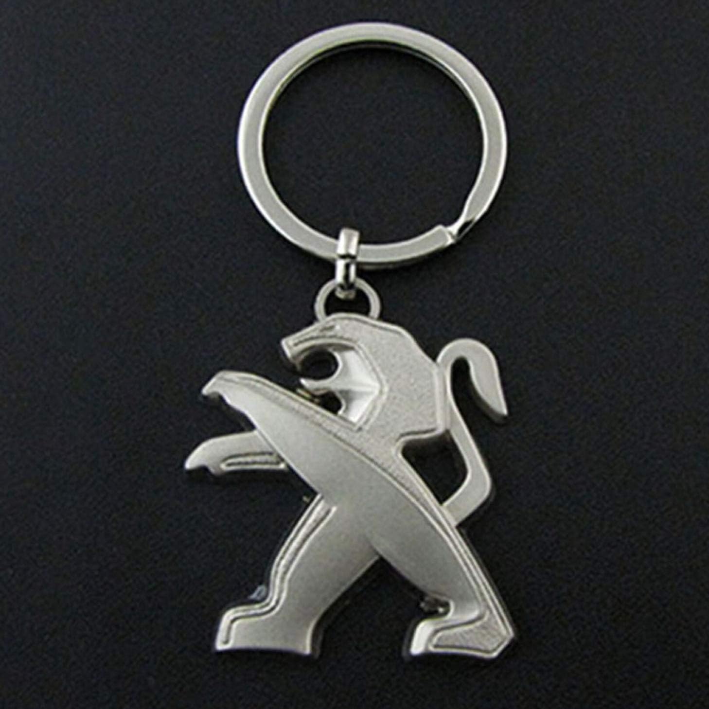 xinyus Superb 3D Hollow Series Car Logo Keychain Key Chain Keyring Ring Keyring Key Fob For Peugeot(None large size)