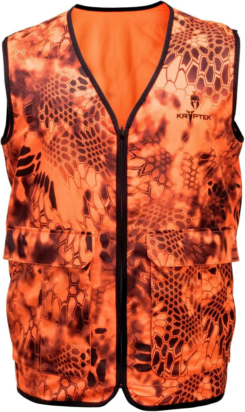 Kryptek Vesuvius Vest, High Visibility, Reversible Safety Vest