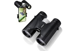 HURYSIN HD 10x42 Binoculars - Featuring HD Optical System, Enhanced Grip, Waterproof, Fog-Proof, Shockproof, Complete with Gl