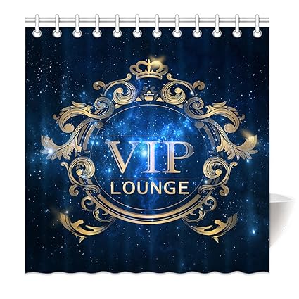 YISUMEI Hem Gewichte Vorhang Duschvorhang Mode Duschvorhänge 180x200 cm VIP Lounge Galaxy