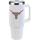 The Memory Company Officially Licensed NCAA - 40oz White Bling Game Day Tumbler