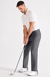 Libin Men's Golf Pants Classic Fit Flat Front Work