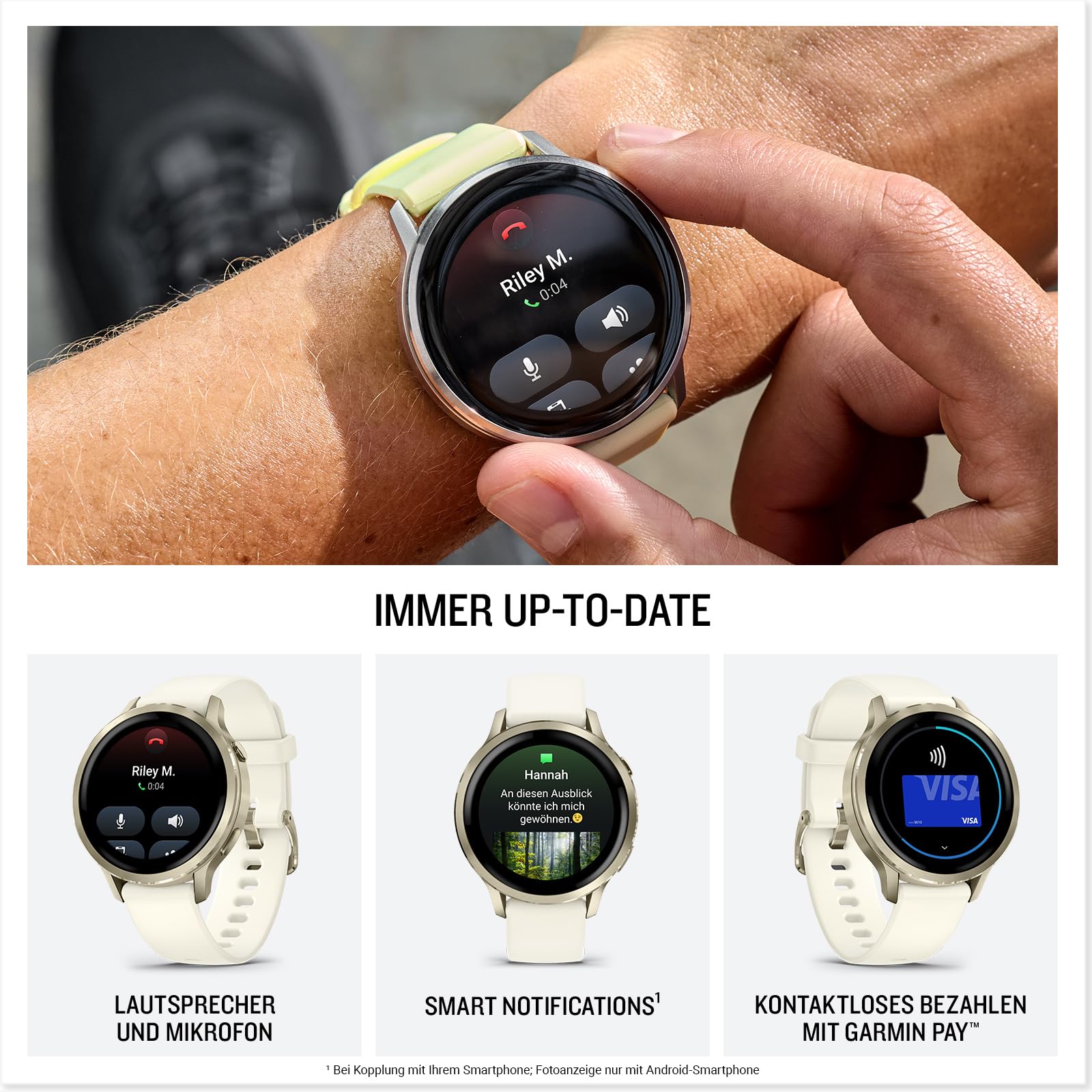 Garmin Venu 4 41mm - Fitness-Smartwatch, 1,2" AMOLED Touchdisplay, bis zu 10 Tage Akkulaufzeit, 80+ Sport-Apps, EKG, Health Status, Fitness Coach, Rollstuhlfunktionen, Telefonie, Taschenlampe 4